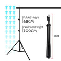 Adjustable Photography Background Support Stand Photo Backdrop Crossbar Kit