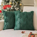 Plush Snowflake Christmas Tree Living Room Sofa Cushion Holiday Party Decoration Pillowcase