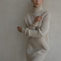 Long Sleeve Turtleneck Sweaters Dress