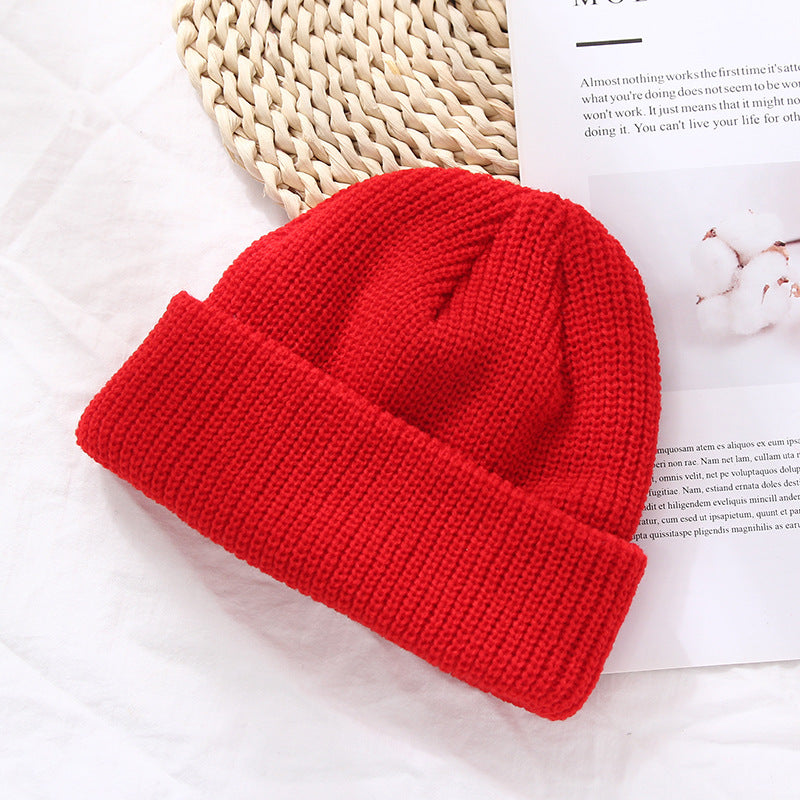 Autumn And Winter Warm Landlord Hat Melon Skin Women Retro Knitted Hat