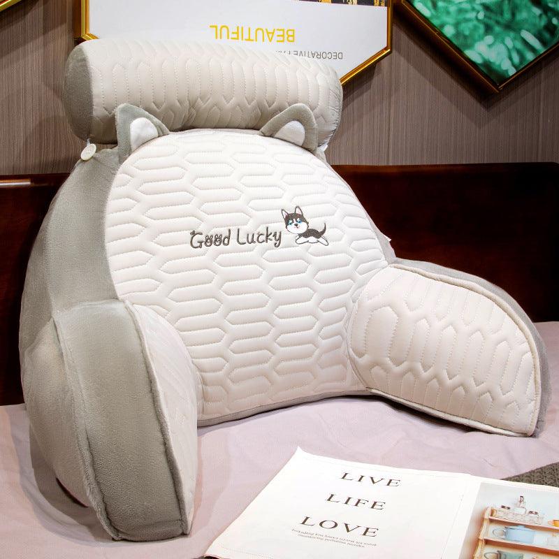 Ice Bean Latex Pillow Bedside Cushion Soft Bag