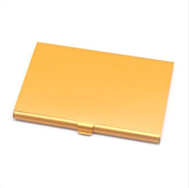 Color aluminum business card case