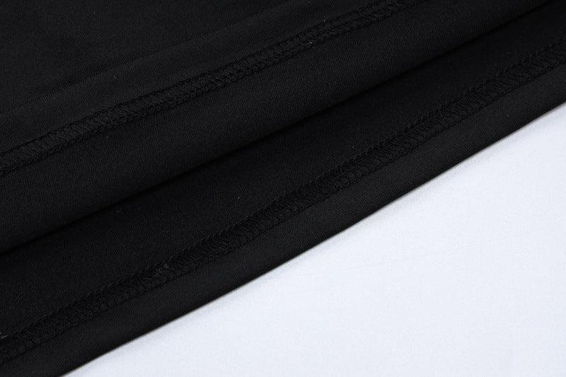 European And American Women's Ins Style Solid Color Long Sleeve Skirt