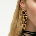 Retro Trendy Long Alien Design Earrings