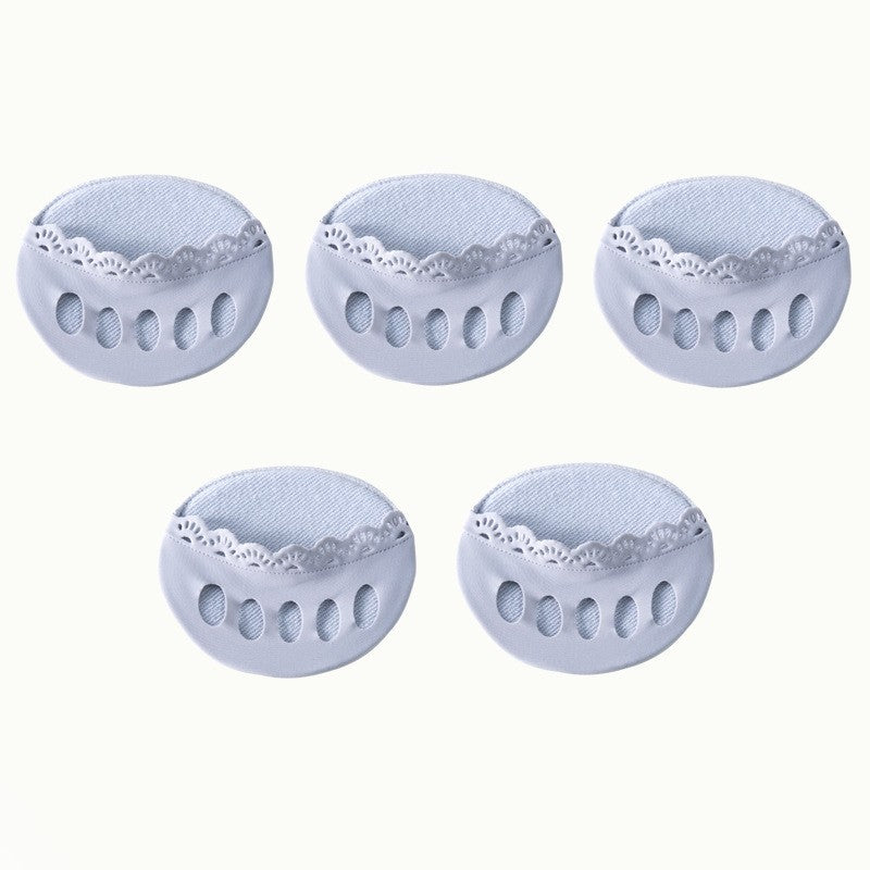 Lace Invisible Five Finger Half Soles Four Seasons Universal Non-slip Toe Socks Female