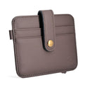 Short Leather Driving Id Card With Pocket Wallet