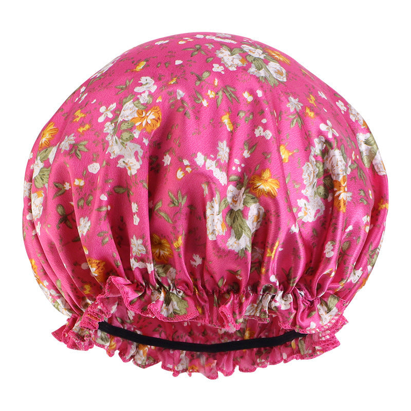 Women's Fashion Casual Butterfly Print Lace Nightcap