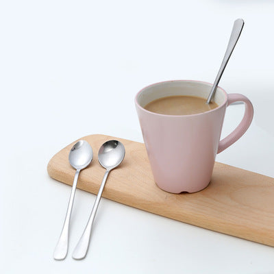 Stainless steel spoon with long handle