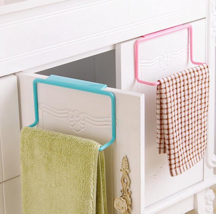 Towel Hanging Rack Holder Free Nail For Cabinet Cupboard