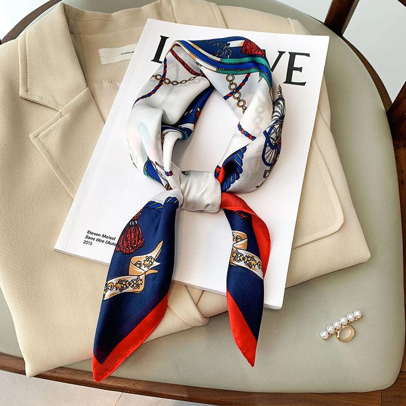 Women's Fashion And Colorful Colorful Silk Scarf