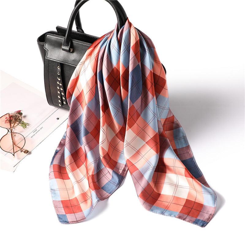 Colorful plaid scarf