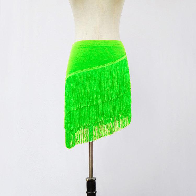 Women's SkirtLatin Dance Tassel Skirt For Women's Adult Short Skirt