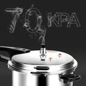 5L Aluminium Pressure Cooker Quick With Lid Latch Indicator Explosion-Proof