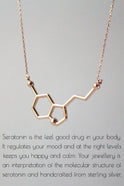 Simple Chemical Molecular Structure Pendant Necklace