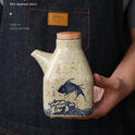 Chinese Style Ceramic Sauce Dipping Bottles