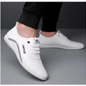 Breathable Lightweight And Thin Type Casual Flat Leather Shoes