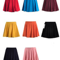 USA SIZE Large size women's high waist half skirt umbrella skirt pleated skirt sundress