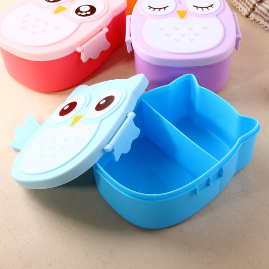 Owl Shape Kids Lunch Box Microwave Safe