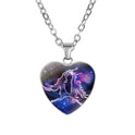 Women's Zodiac Heart Pendant Necklace