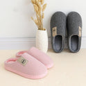 Home plus velvet couple cotton shoes