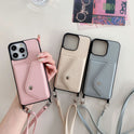Applicable Phone Case Protective Case 14 Lychee Pattern Crossbody