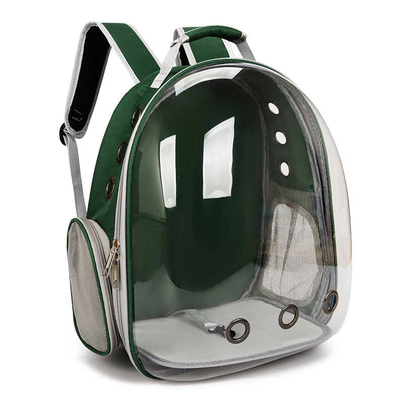 Cat bag, pet backpack for going out, portable transparent space capsule, pet bag for going out, breathable backpack for cats