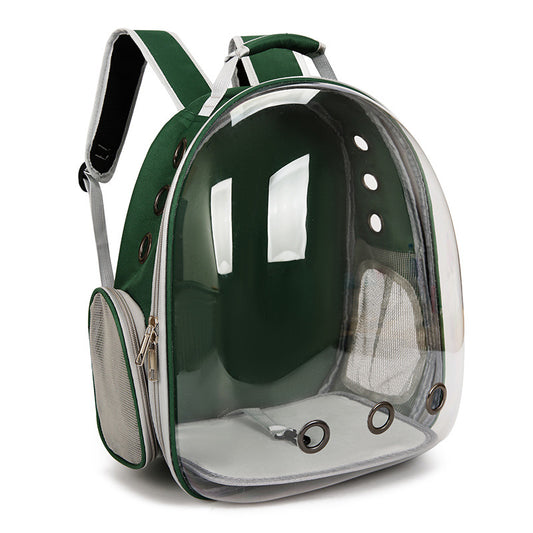 Cat bag, pet backpack for going out, portable transparent space capsule, pet bag for going out, breathable backpack for cats