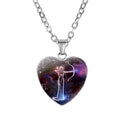 Women's Zodiac Heart Pendant Necklace