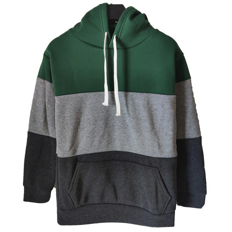 Plush And Thickened Long Sleeve Hoodie Coat