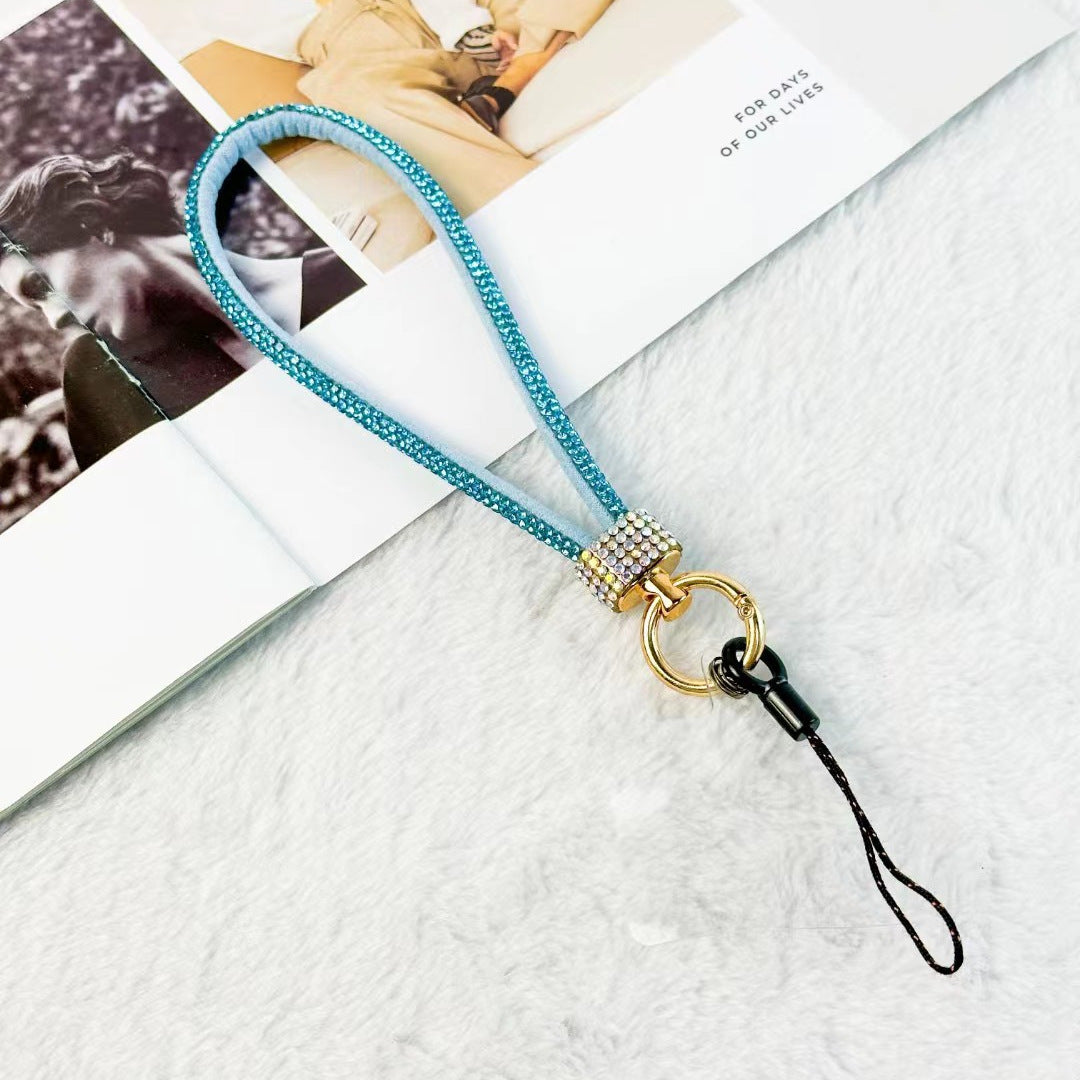 Mobile Phone Lanyard Wrist Chain Luxury Rhinestone Lanyard Anti-separation Rope