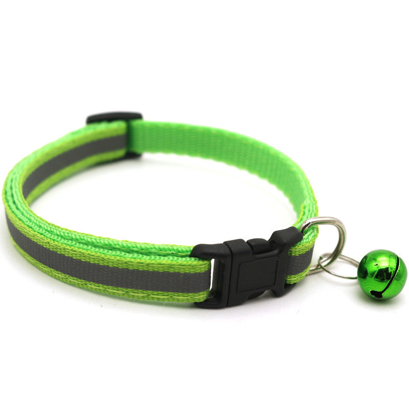 Reflective Patch Bell Cat Pet Collar