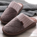 Embroidered Middle Aged And Elderly Men's Cotton Slippers