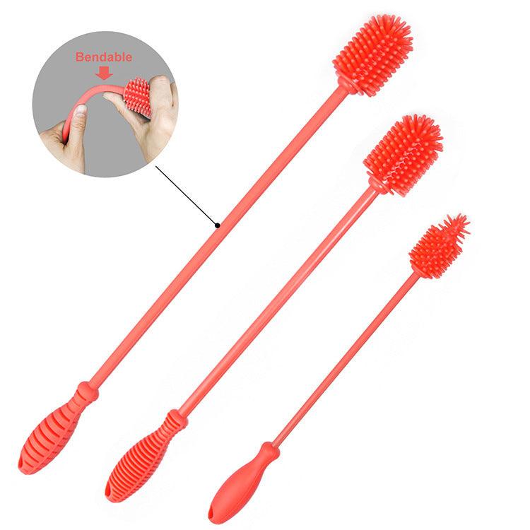 Baby Bottle Brush Silicone Nipple Cup Brush