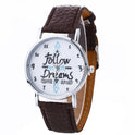 Korean version of the English pattern watch fashion ladies belt watch quartz watch
