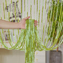 For Living Room Partition Curtain Line Pearl Door Curtain Punch-free Wedding Silver Silk Tassel Curtain