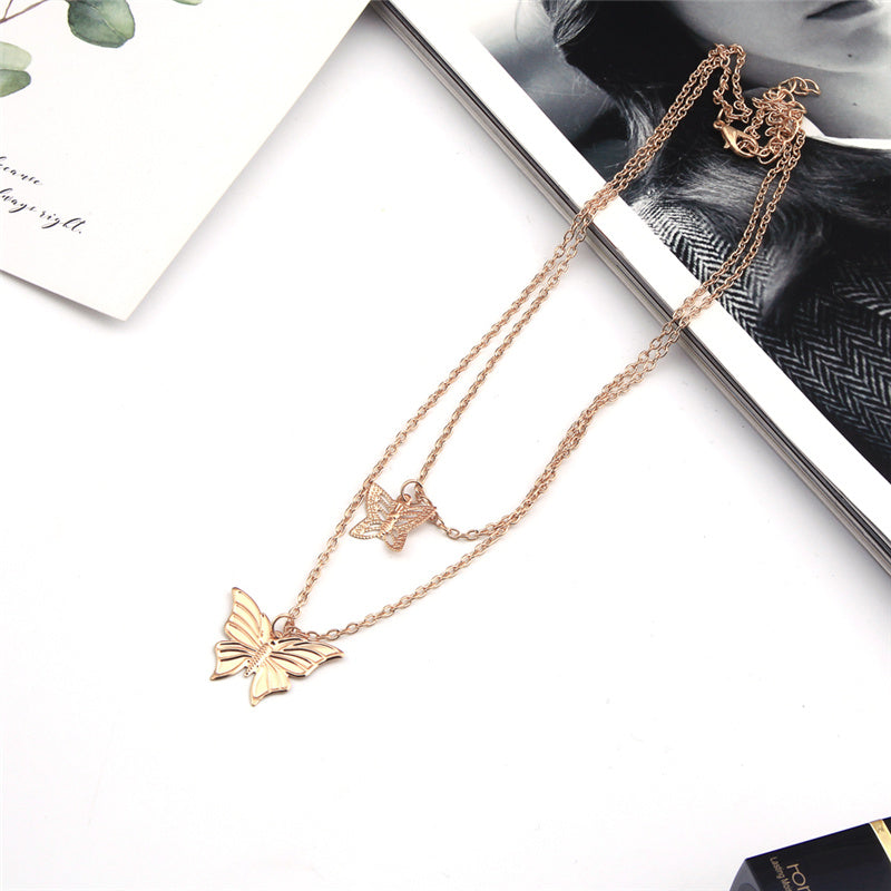 Single color exquisite branch Rose Pendant Necklace