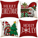 Christmas Pillow Red Combination Throw Pillowcase