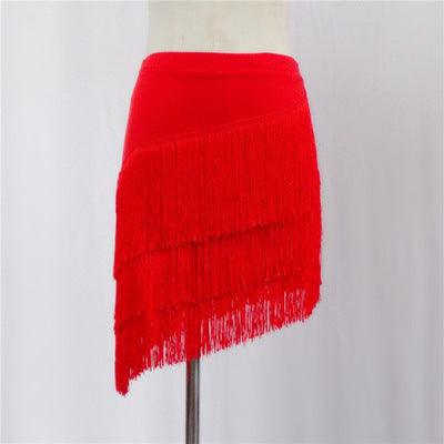 Women's SkirtLatin Dance Tassel Skirt For Women's Adult Short Skirt
