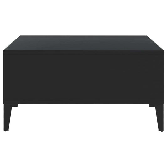 vidaXL Coffee Table Black 60x60x30 cm Engineered Wood