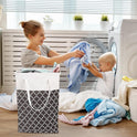 Waterproof Washing Basket Laundry Bag Storage Basket For Clothes Toy Storage 75L