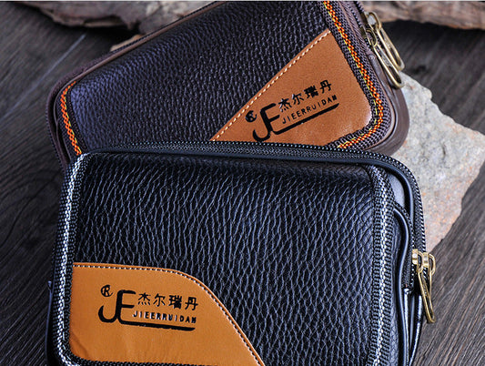 Double zip flap wallet