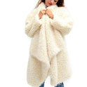 Fleece cardigan jacket