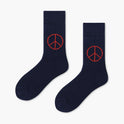 Creative And Minimalist Printed Casual Breathable Mid Length Socks