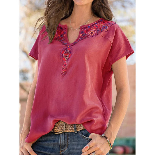 Women's Bohemian New Short Sleeve T-shirt