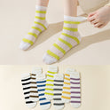Elastic Kanekalon Striped Bunching Socks Women's Mid-calf Ins Breathable Mesh Loose Confinement Socks