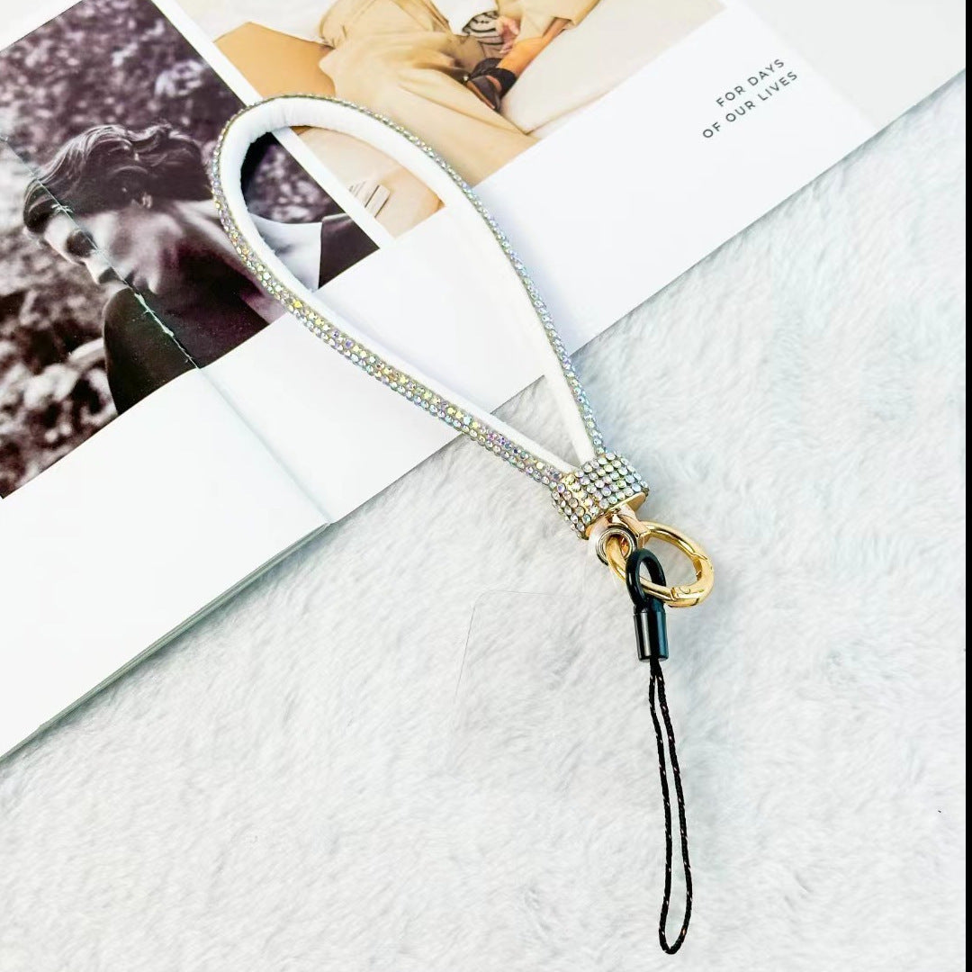Mobile Phone Lanyard Wrist Chain Luxury Rhinestone Lanyard Anti-separation Rope