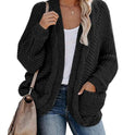 Twist cardigan sweater