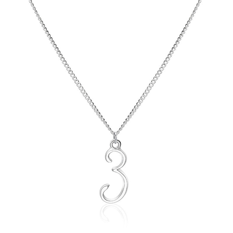 Arabic lucky number hair pendant