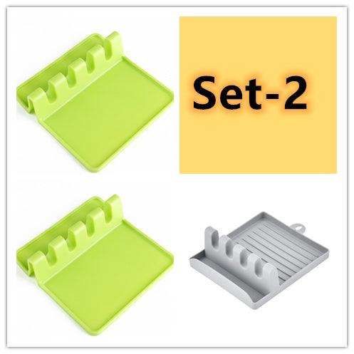 Spatula Holder Kitchen Shelf Spoon Mat Chopsticks