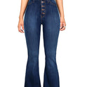Popular Slim Fit High Waist Package Hip Denim Bell-bottom Pants